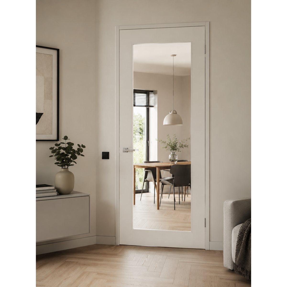 Bright mat glas