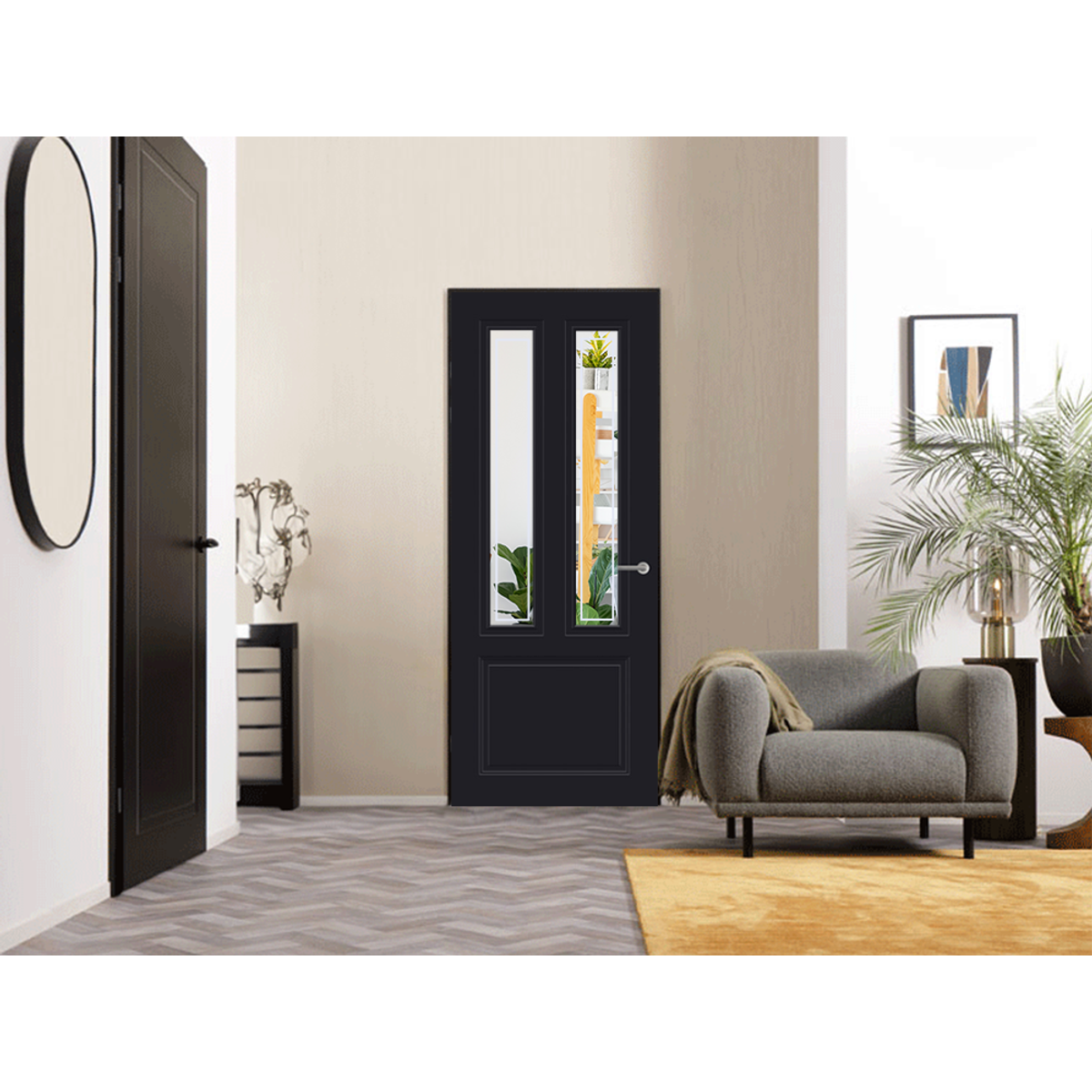 Binnendeur Cameo CE131 zwart