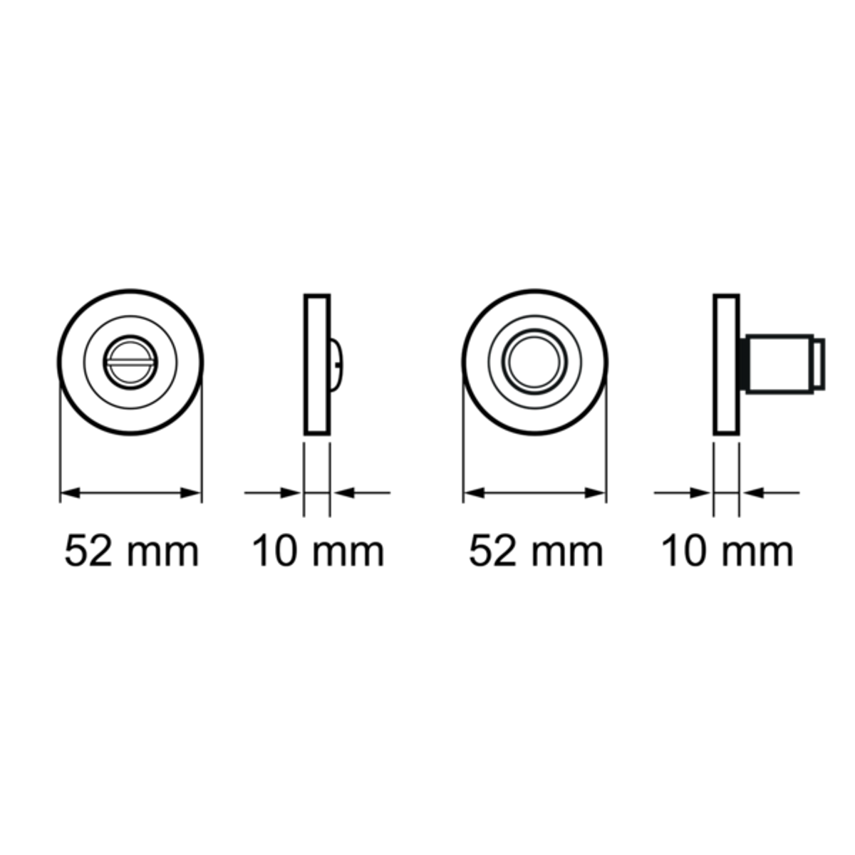 Toiletgarnituur EZ1332 kosmos zwart