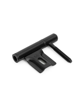 Paumelle voor polynorm / theuma kozijn 74.5x14 mm zwart