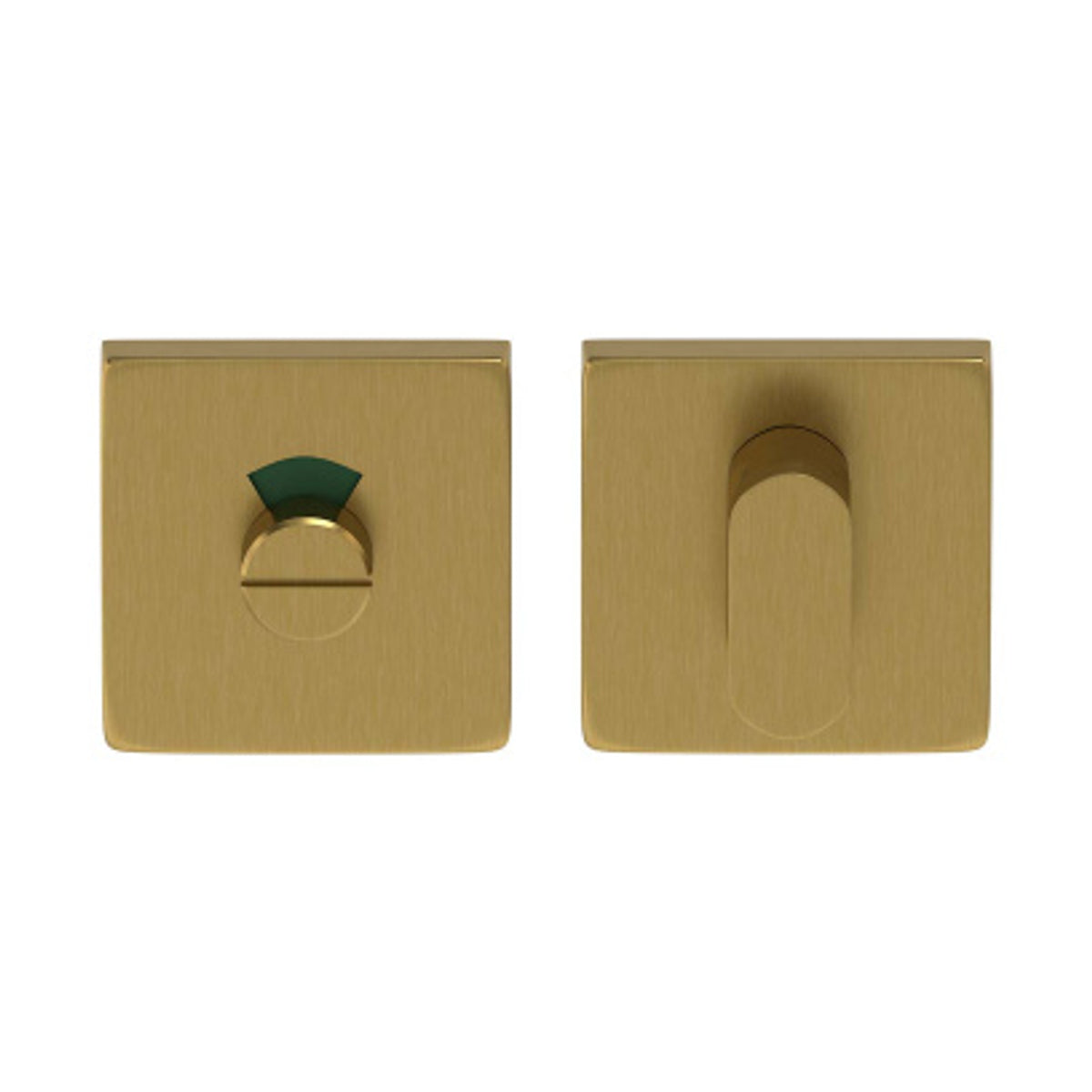 Toiletset Quadrate Regular mat messing