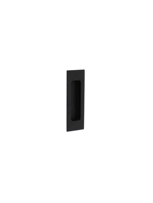 Schuifdeurkom rechthoek 120x40mm blind mat zwart