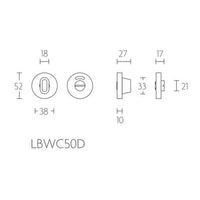 Toiletset Basic LBWC50D mat rvs