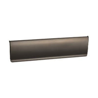 Tochtborstel met afdekplaat ocean  PVD Bronze