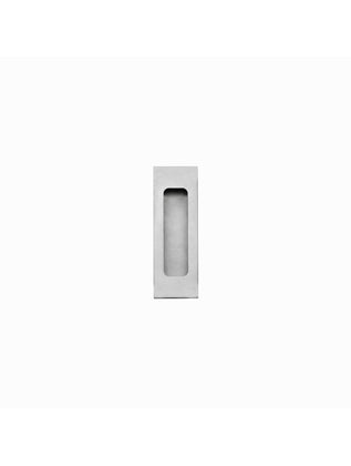Schuifdeurkom rechthoek 120x40mm blind rvs