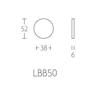 Blindplaatje Basic LBB50 mat RVS