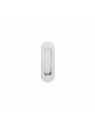 Schuifdeurkom ovaal 120x40mm blind rvs