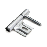 Paumelle voor polynorm / theuma kozijn 74.5x14 mm nikkel