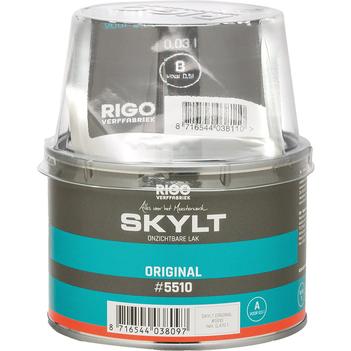 Skylt original transparante lak 