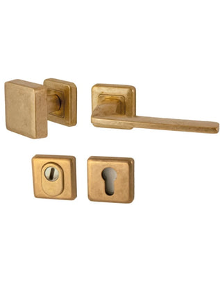 Voordeurset Zenith (getrommeld messing)