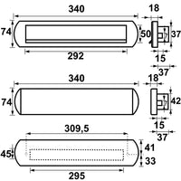 Briefplaat en tochtklep Curve Plus