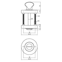 Toiletset Bjorn mat zwart