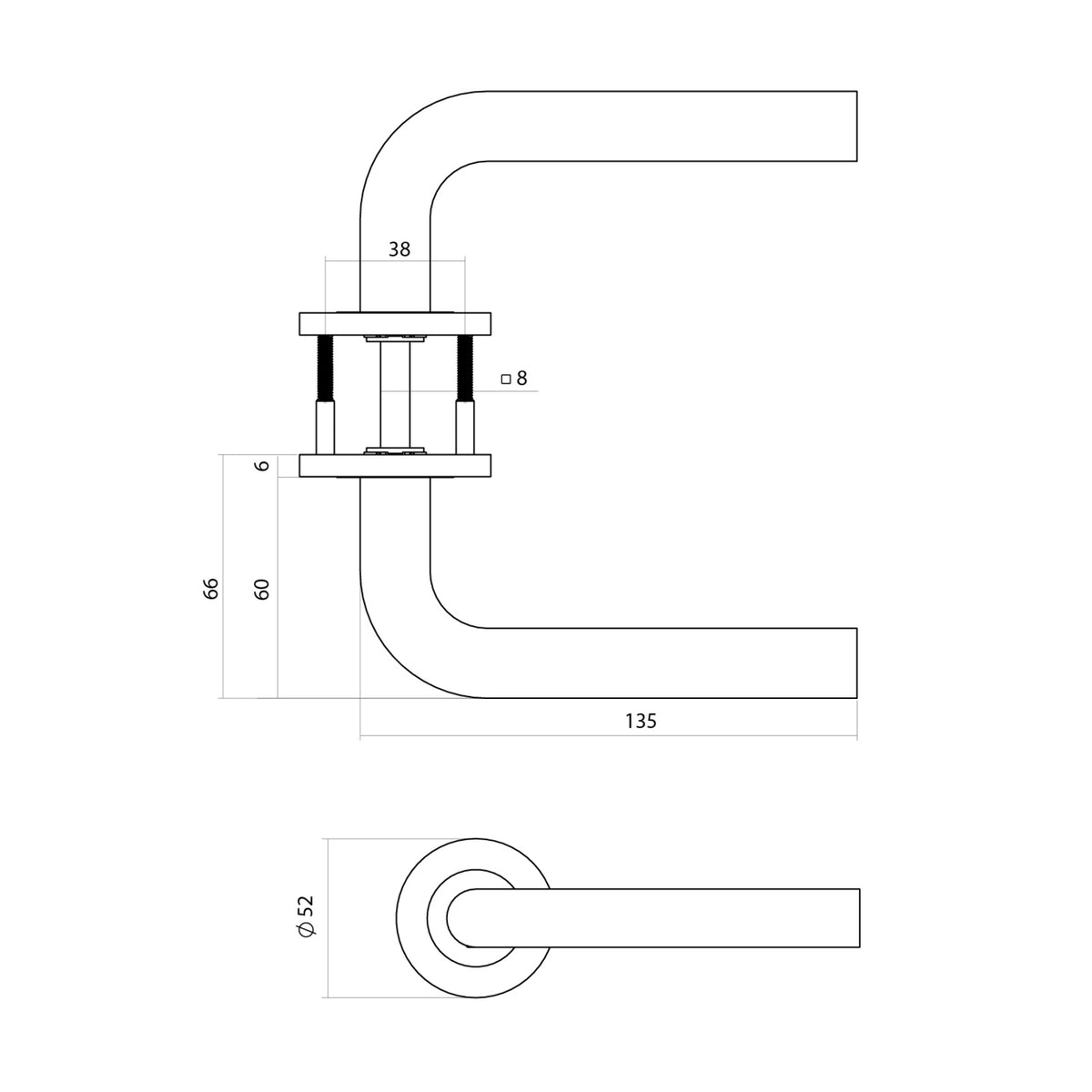 Deurkruk Q 02 PVD antraciet