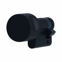 Halve knopcilinder zwart