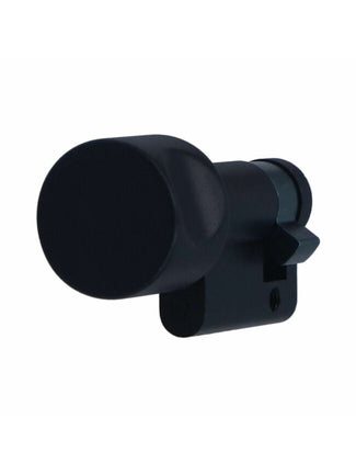 Halve knopcilinder zwart