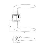 Deurkruk Q 03 PVD zwart