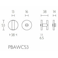 Toiletset PBAWC53 mat RVS