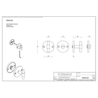 Toiletset PBWC50 mat brons