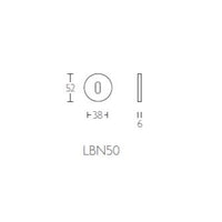 Sleutelrozet  LBN50 PVD Gunmetal