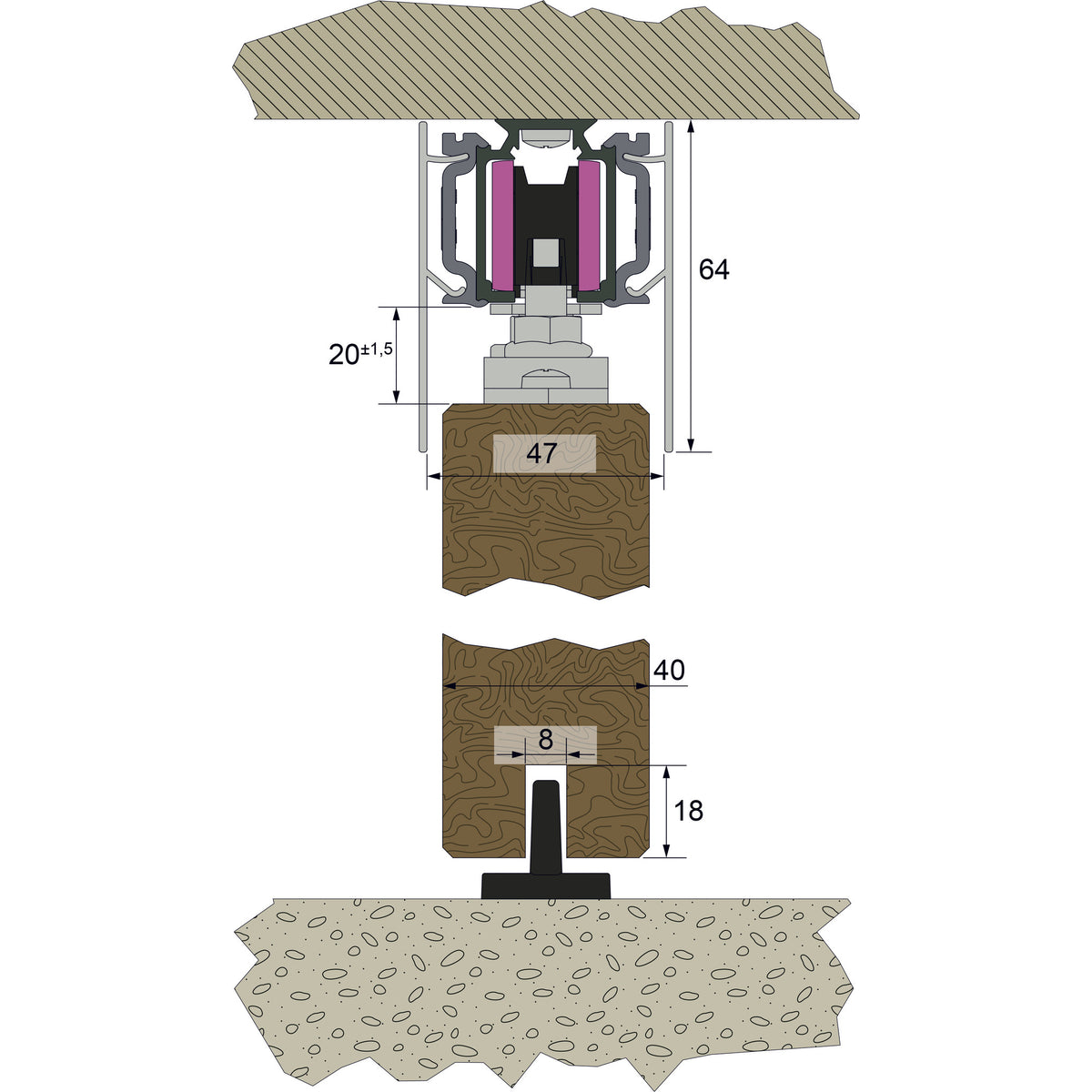 Schuifdeursysteem Ultralux Evo 80