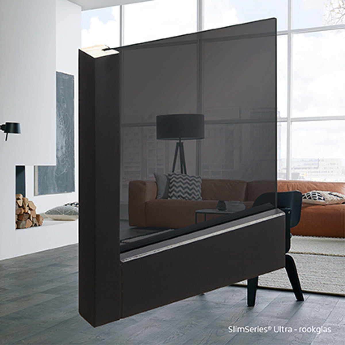 Binnendeur SSL4007 Rook glas