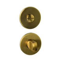 Toiletset rond mat messing