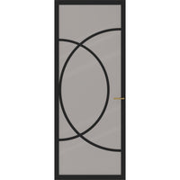 Binnendeur Slim series One SSL 4518 Rook glas