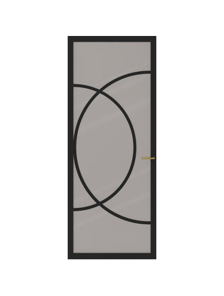 Binnendeur Slim series One SSL 4518 Rook glas