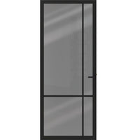 Binnendeur ELG1-1E04 Rook glas