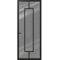Binnendeur Slim series One SSL 4516 Rook glas